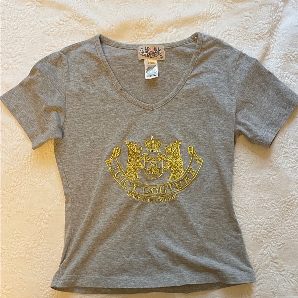 Vintage Juicy Couture Heather Gray Tee M